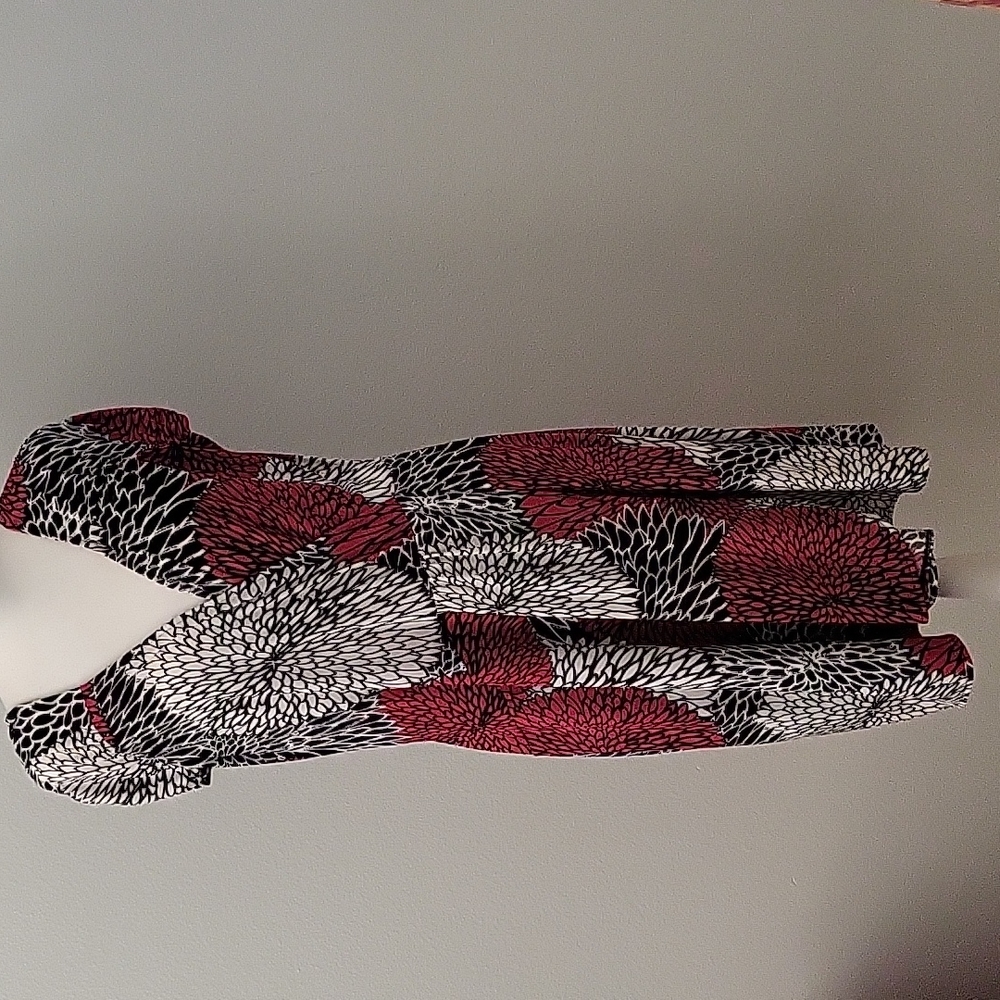 ALFANI SIZE L FLORAL PINK/BLACK/WHITE DRESS